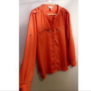 Coral Calvin Klein Top